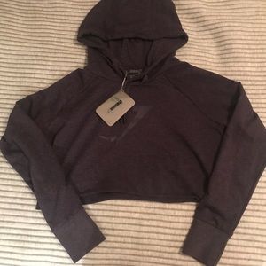 Gymshark cropped hoodie purple